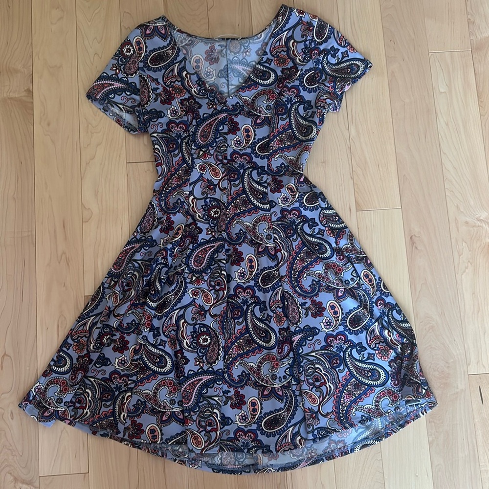 Altar’d State Purple Paisley Dress